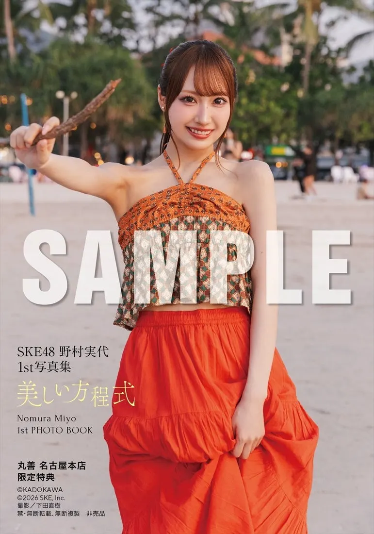 Miyo Nomura (野村実代) first photobook Beautiful Equation promotional image