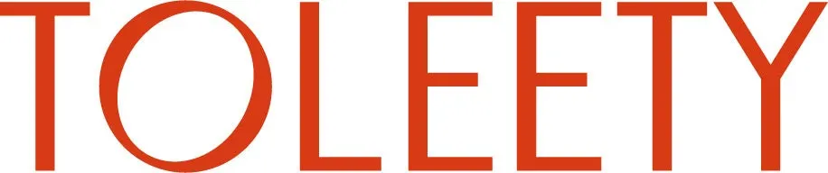 Red TOLEETY wordmark on a white background.