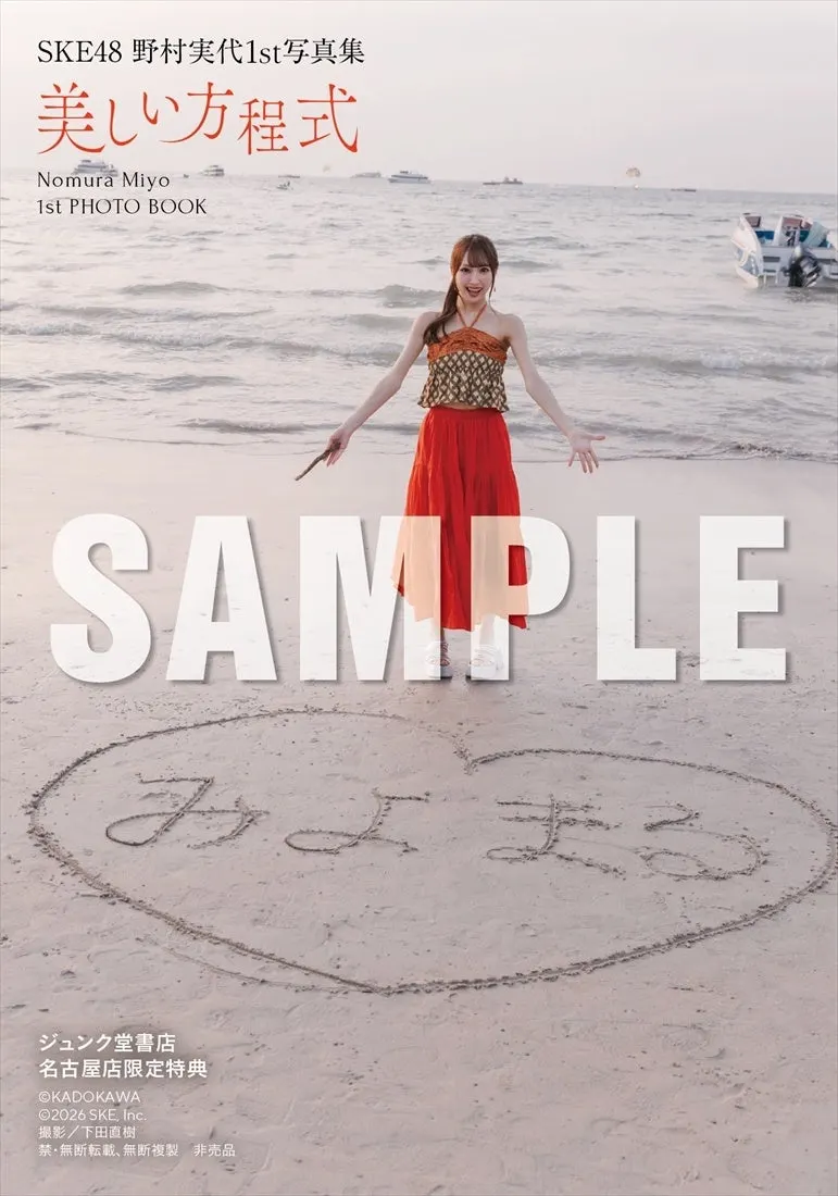 Miyo Nomura (野村実代) first photobook Beautiful Equation promotional image