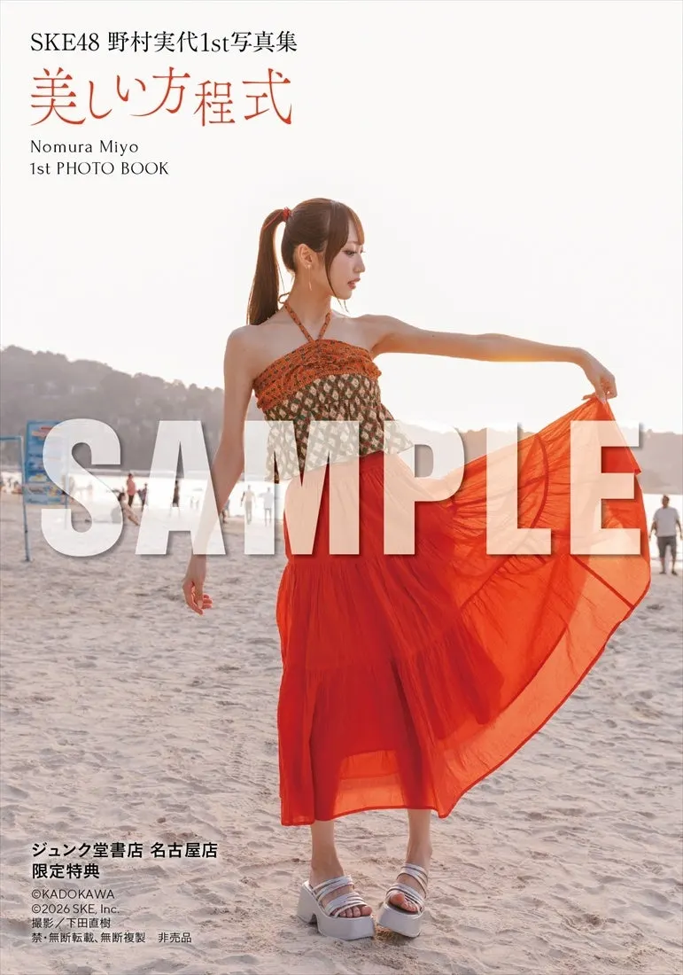 Miyo Nomura (野村実代) first photobook Beautiful Equation promotional image