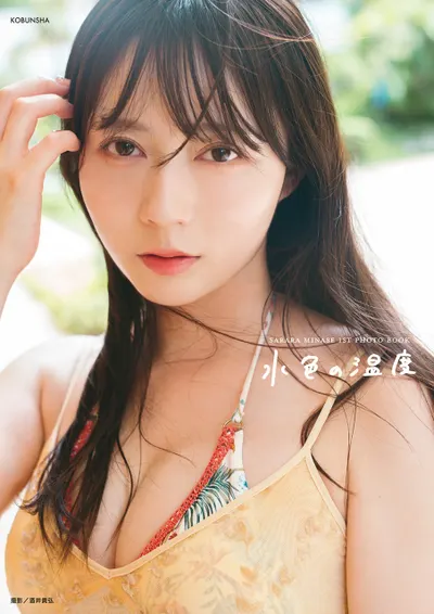 Standard-edition cover of Sarara Minase (水瀬さらら)’s first photobook, Mizuiro no Ondo (水色の温度)