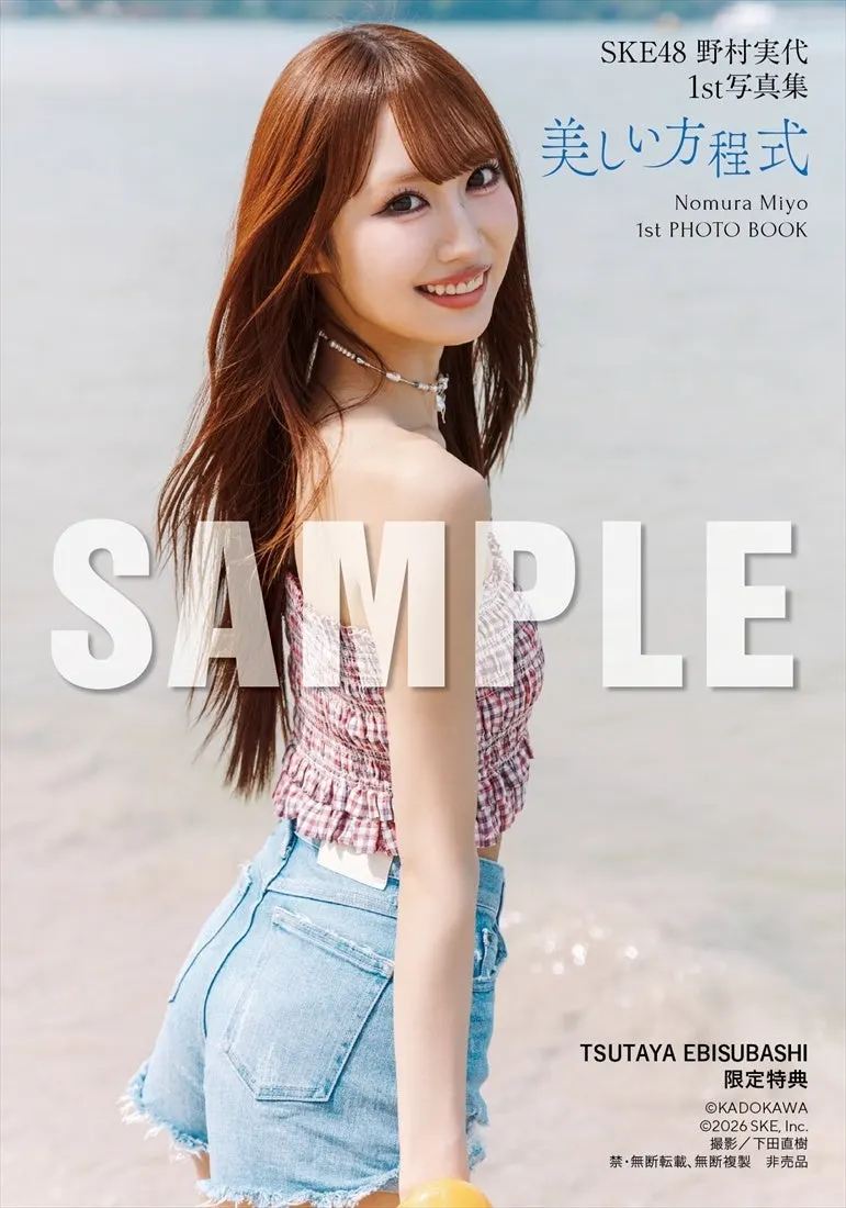 Miyo Nomura (野村実代) first photobook Beautiful Equation promotional image