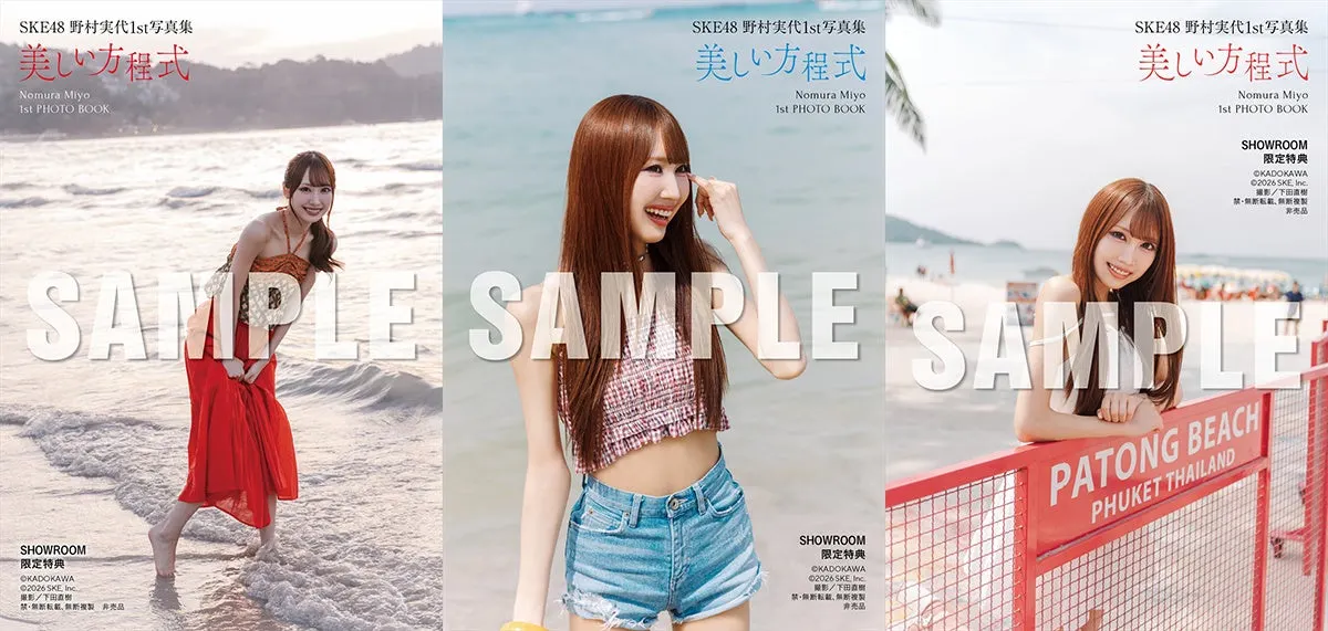 Miyo Nomura (野村実代) first photobook Beautiful Equation promotional image
