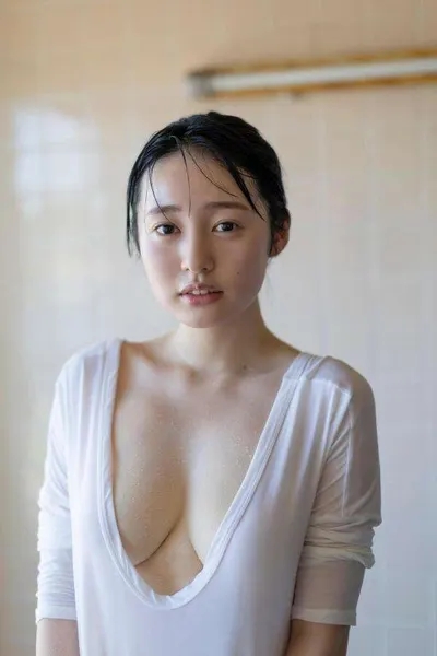 Official provisional preview photograph for Miu Shirahama (白濱美兎) second photobook; final cover artwork pending