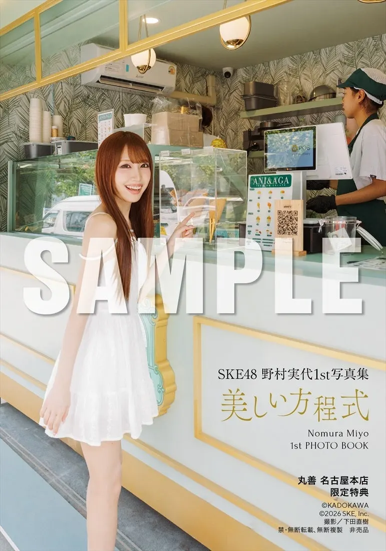 Miyo Nomura (野村実代) first photobook Beautiful Equation promotional image