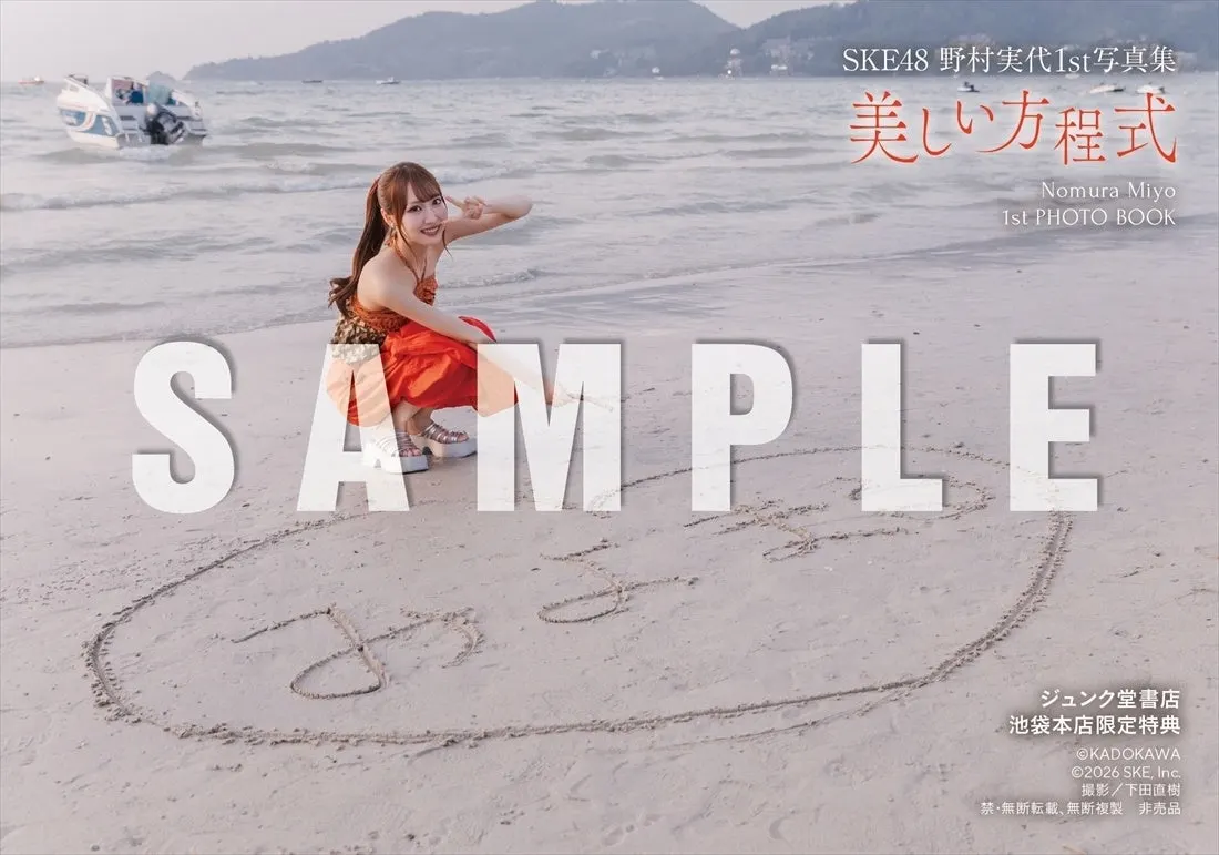 Miyo Nomura (野村実代) first photobook Beautiful Equation promotional image