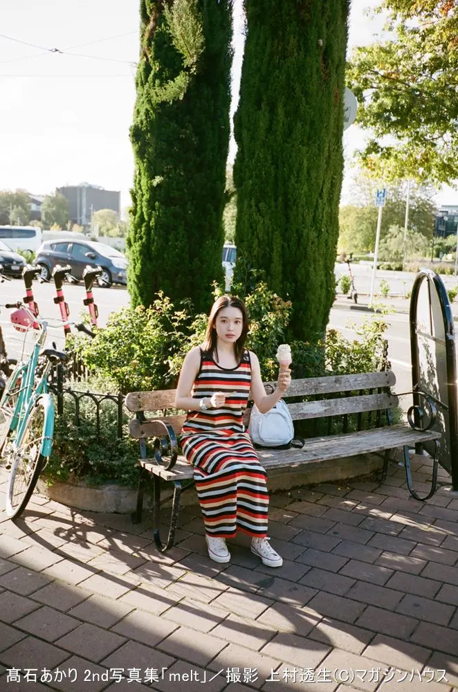 Akari Takaishi (髙石あかり). Akari Takaishi: melt (print photobook) coverage.