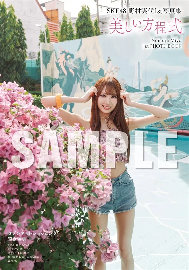 Miyo Nomura (野村実代) first photobook Beautiful Equation promotional image