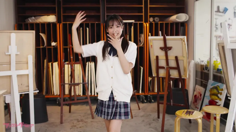 Kurumi Miyajima in the official First Gravure promotional preview for The Girl Being Drawn.